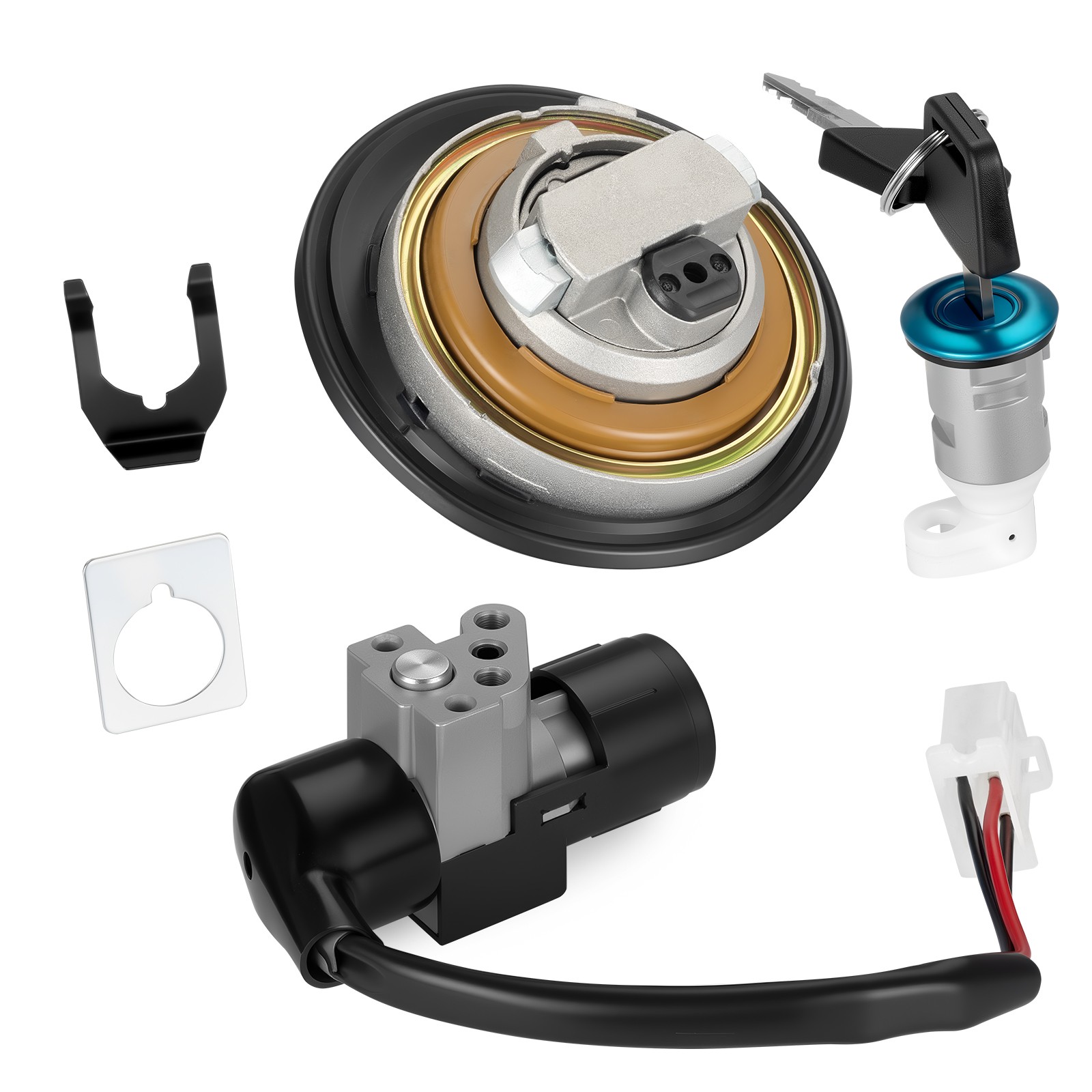 Ignition Switch Fuel 35100-K26-901 For Honda Grom 125 14-15 Gas Cap Key Lock Set