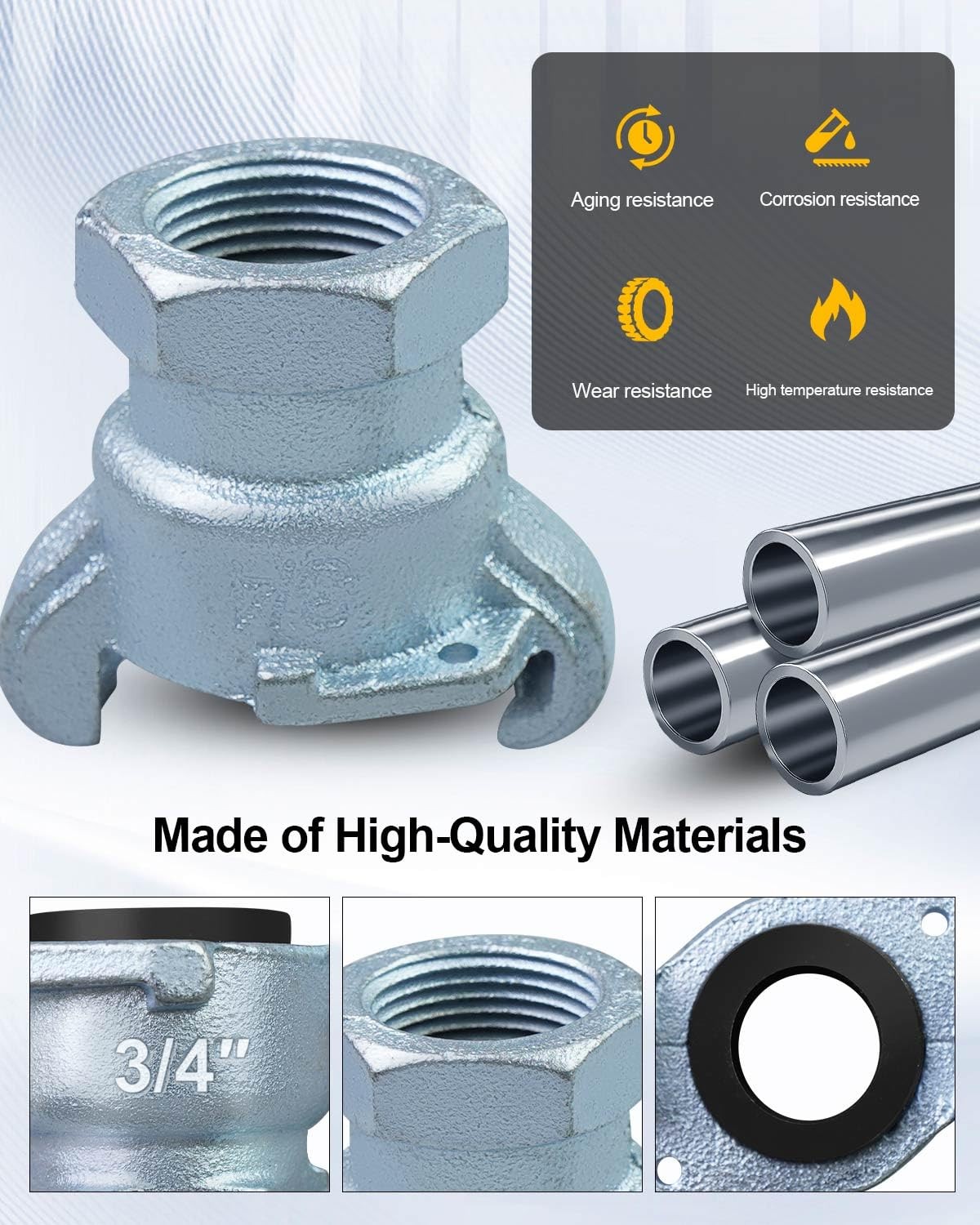 AUGREX 0.75" Female NPT Iron Air Hose Fitting