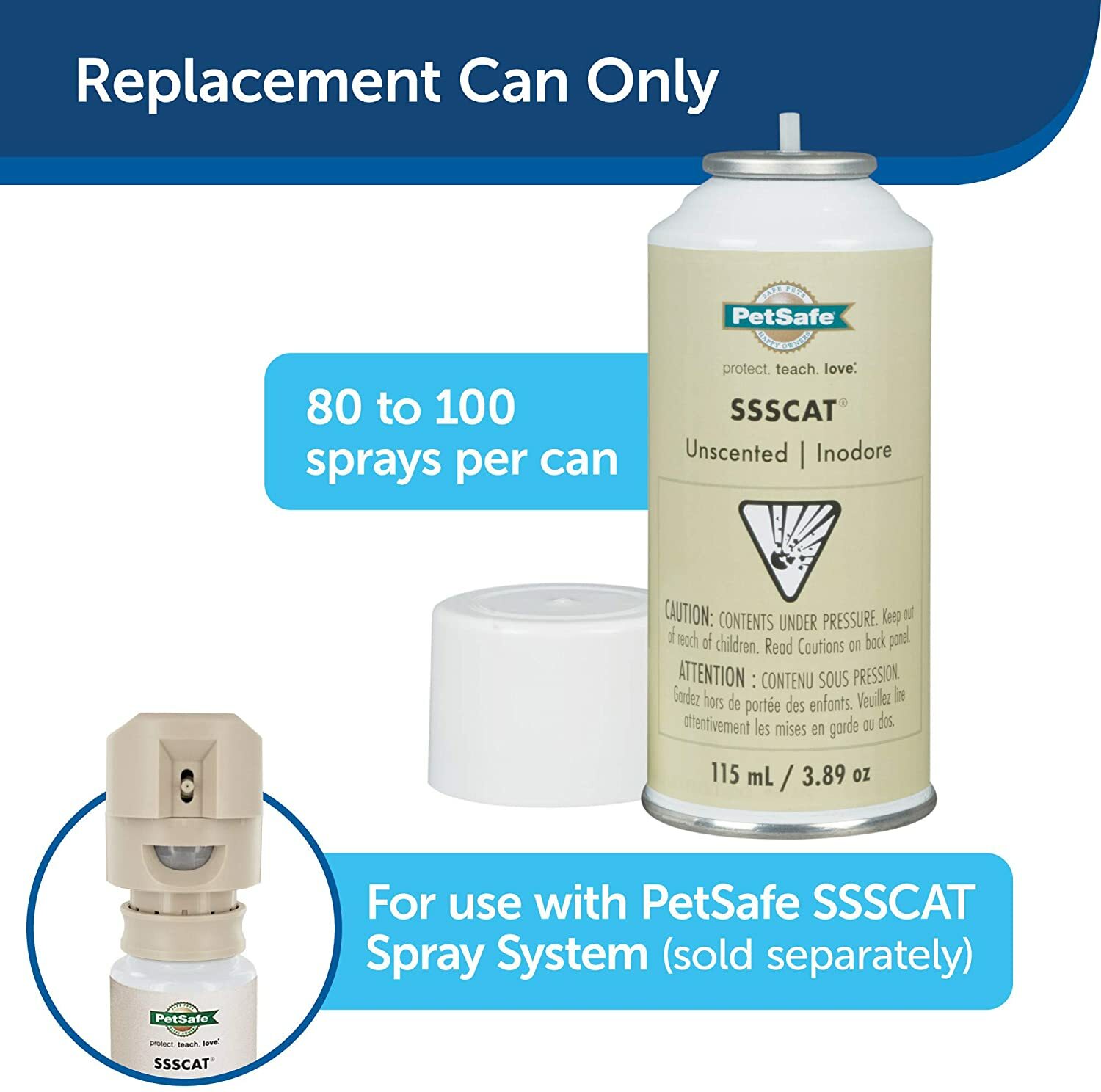 PetSafe PPD17-16165/PAC19-13975 2 Spray Cans Refill Cat Pet Deterrent SSSCat