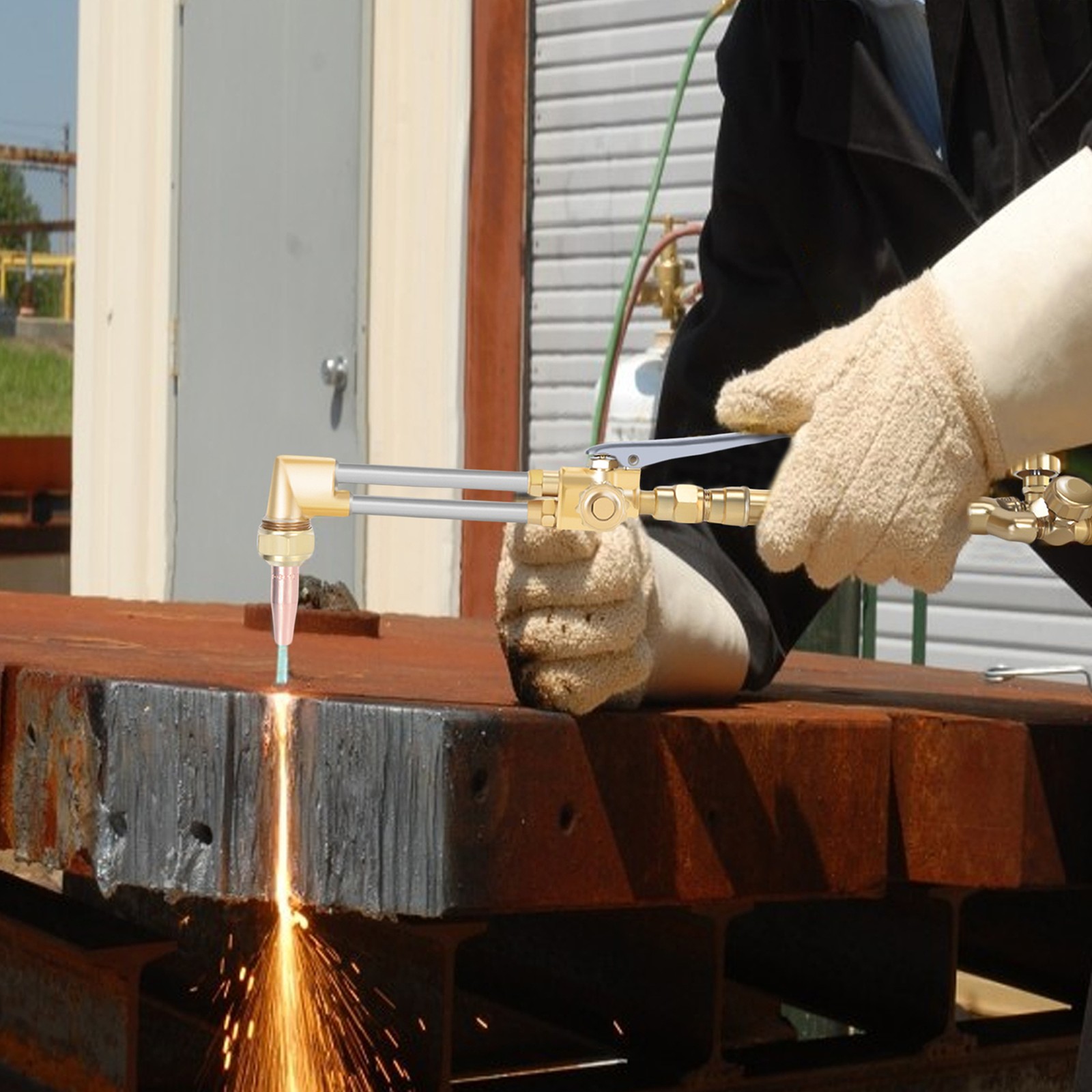 Oxy Acetylene Welding Cutting Torch Kit Medium Duty Gas Outfit Tote without Tank