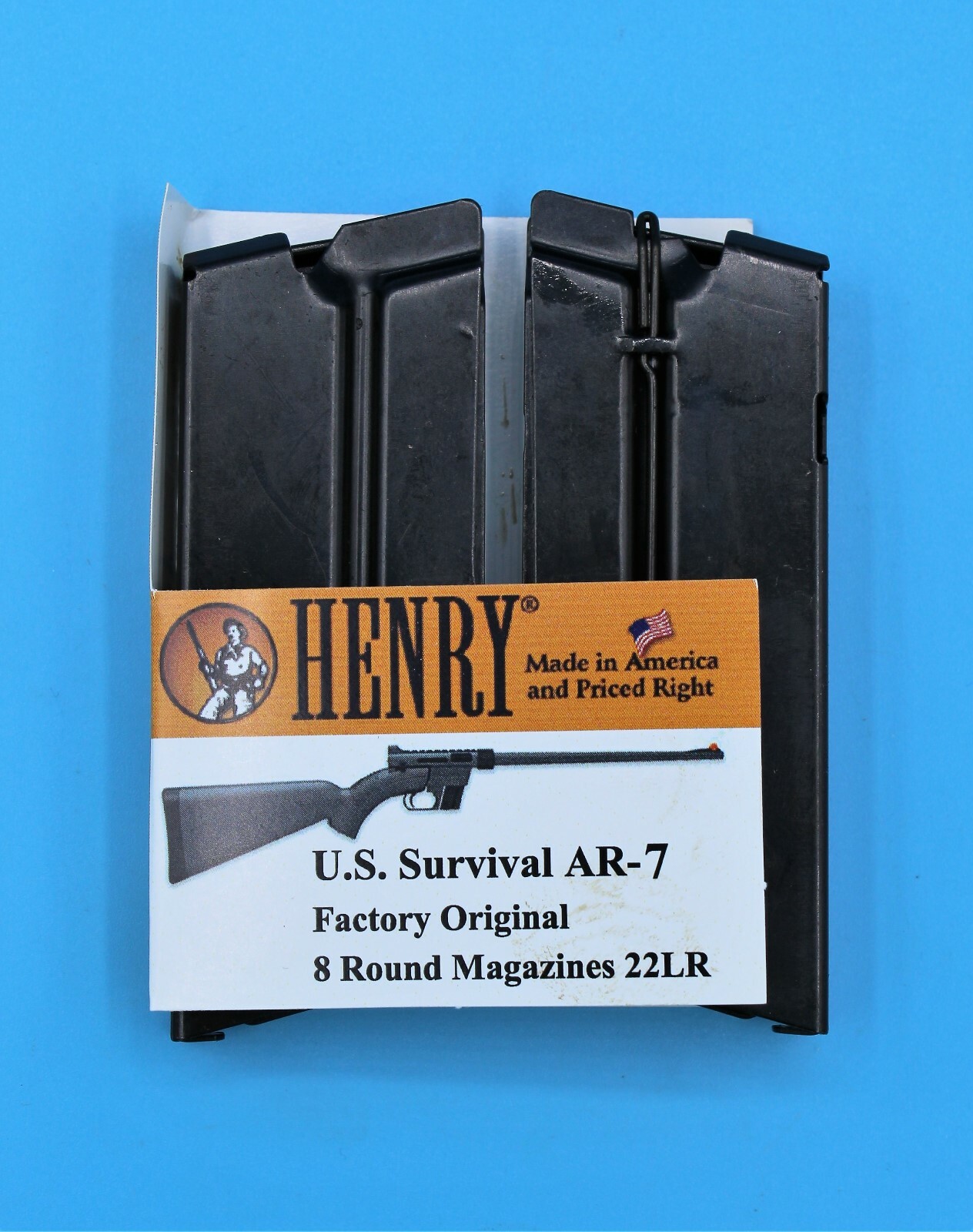 Henry Survival Rifle Magazine 2-Pack .22 LR 8-Round RD Clip Mag 22 US Two Pack
