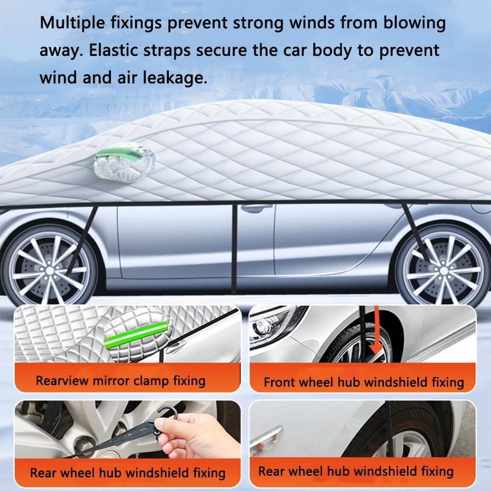 Snow Car Cover Waterproof All Weather Protection Anti-UV Rain Snow Anti Scratch