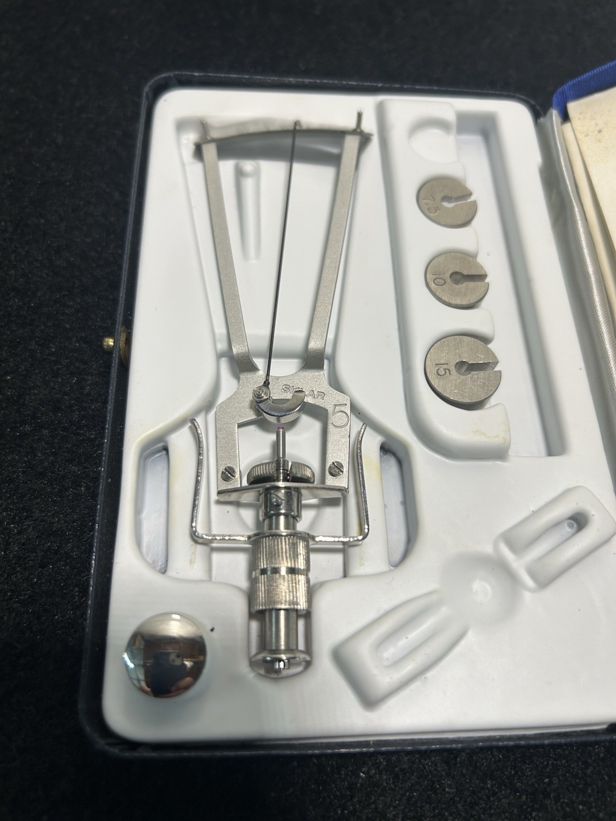 Sklar Schiotz Jewel Tonometer, Complete Set