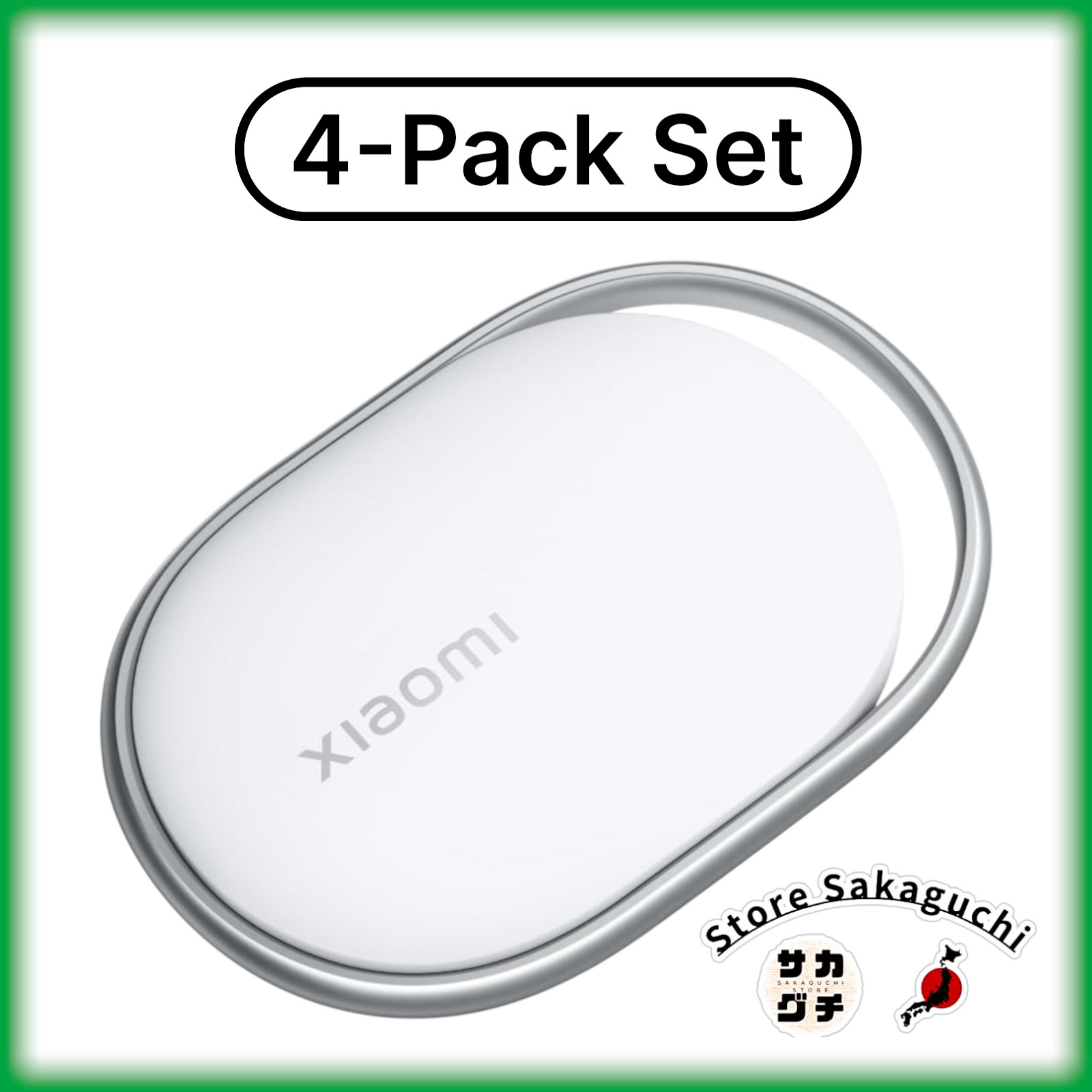Xiaomi Smart Tag 4-Pack GPS Tracker Works with Apple Find My & Android Find Hub