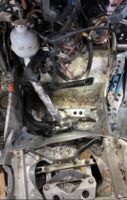 Jay Favel SkiDoo Rev Nun & Full Length Bulkhead Brace Kit 7 Pieces SS Hardware