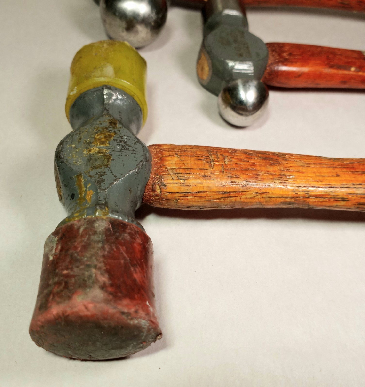 3pc Vtg Craftsman Hammer Lot Ball Peen 12 Oz, 4oz, Soft Face Mallet 6 Oz. READ