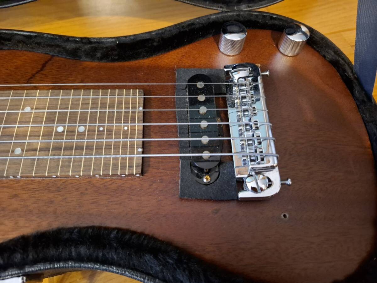 SX Guitars 6-String Electric Lap Steel Guitar Hawaiian with Hard Case