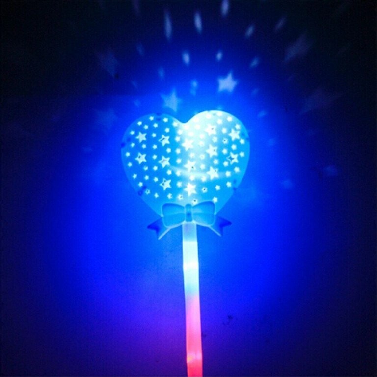 LED Heart Wands Flashing light up Magic stick Multi Color Flashing 12 pks