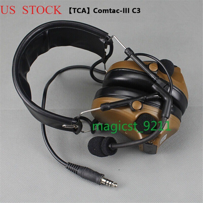 US!!! PELTOR Comtac III Headset Noise Reduction Headset For TCA PRC148 152 MBITR