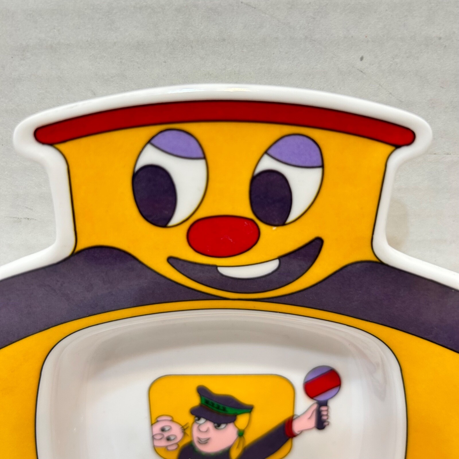 Vintage 1994 Oneida Meal Time Railroad Toddler Replacement Melamine Bowl 5.5x7"