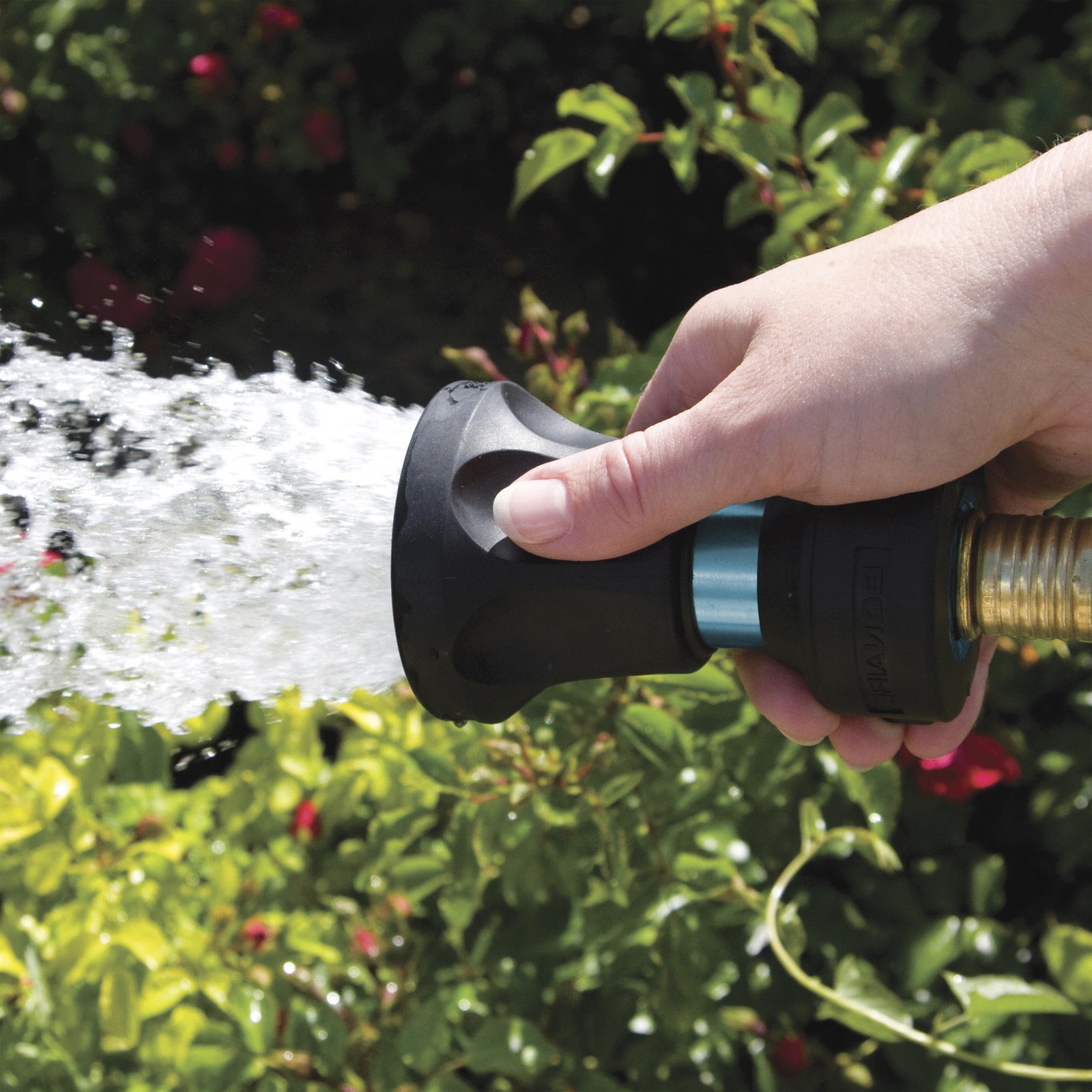 Bon Aire Ultimate Garden Hose Nozzle With Adjustable Spray, Aluminum, Model#