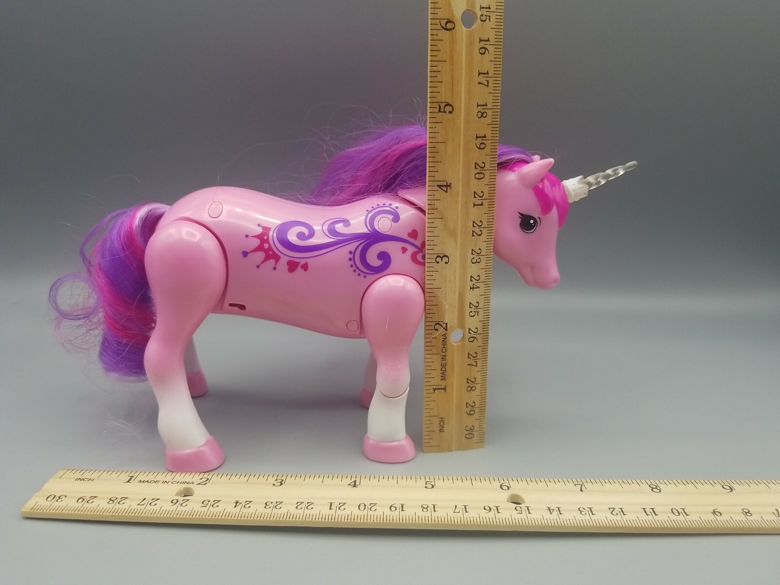 Moose Toys Pink Unicorn Battery Operated Galloping Walking Lights Sounds