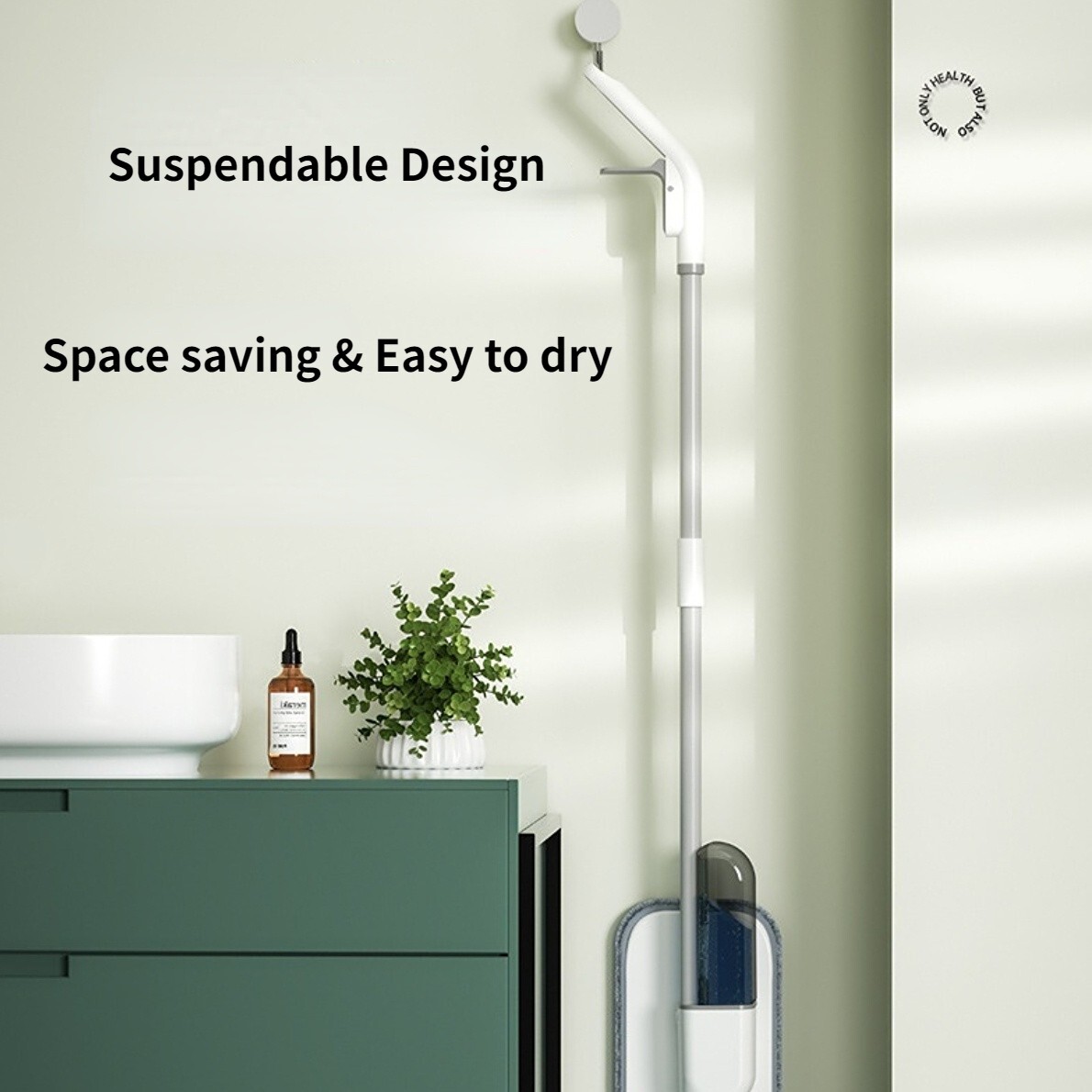 360° Spray Mops for Floor Cleaning with 5 Washable Pads, Wet Dry Microfiber Mop