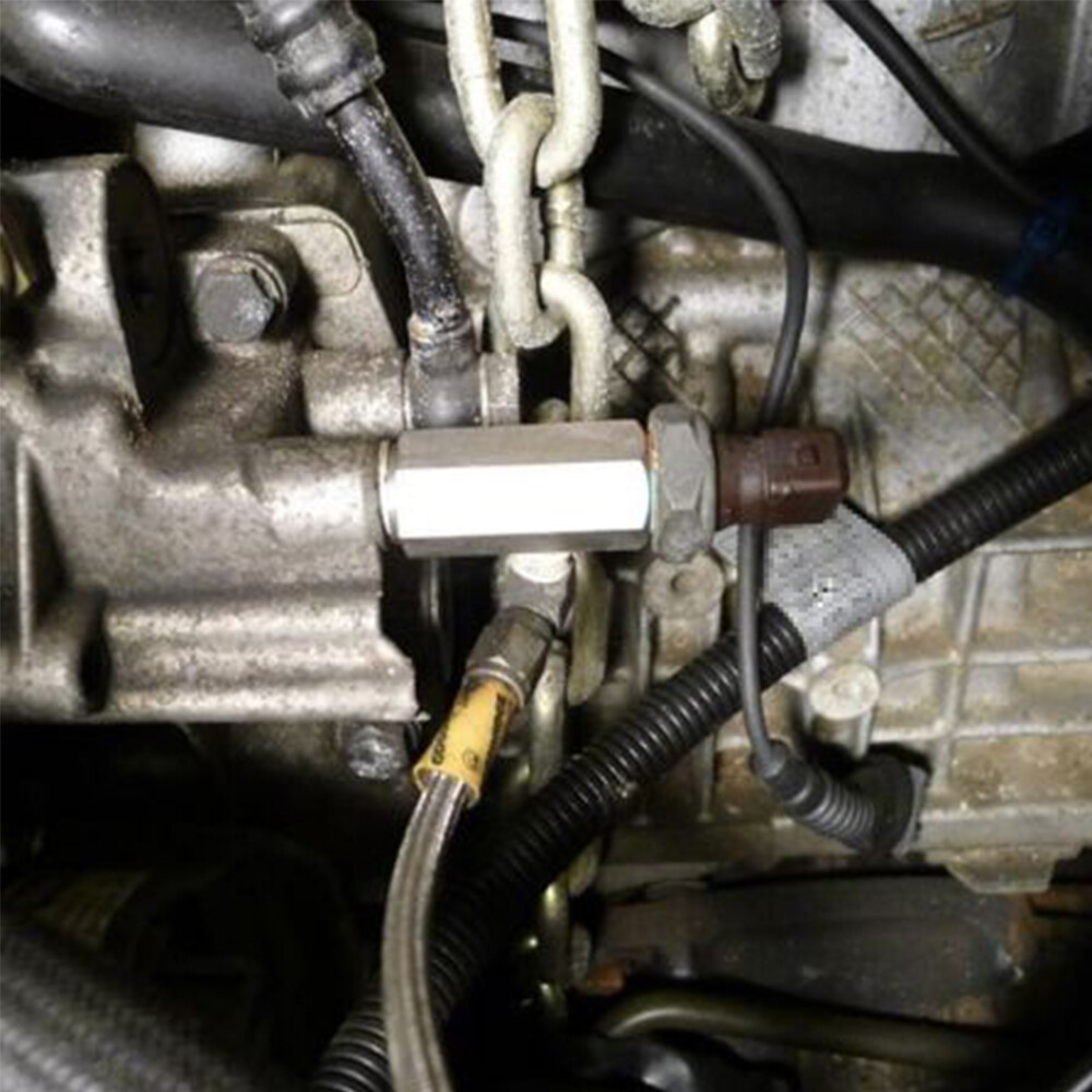 1/8" NPT Oil Pressure Sensor Tee to NPT Adapter Turbo Supply Feed Line Gauge T