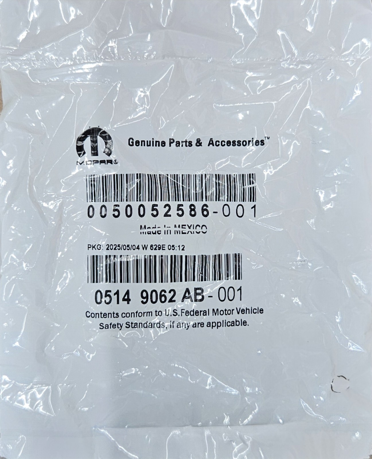 5149062AB Genuine Mopar Oil Pressure Sensor