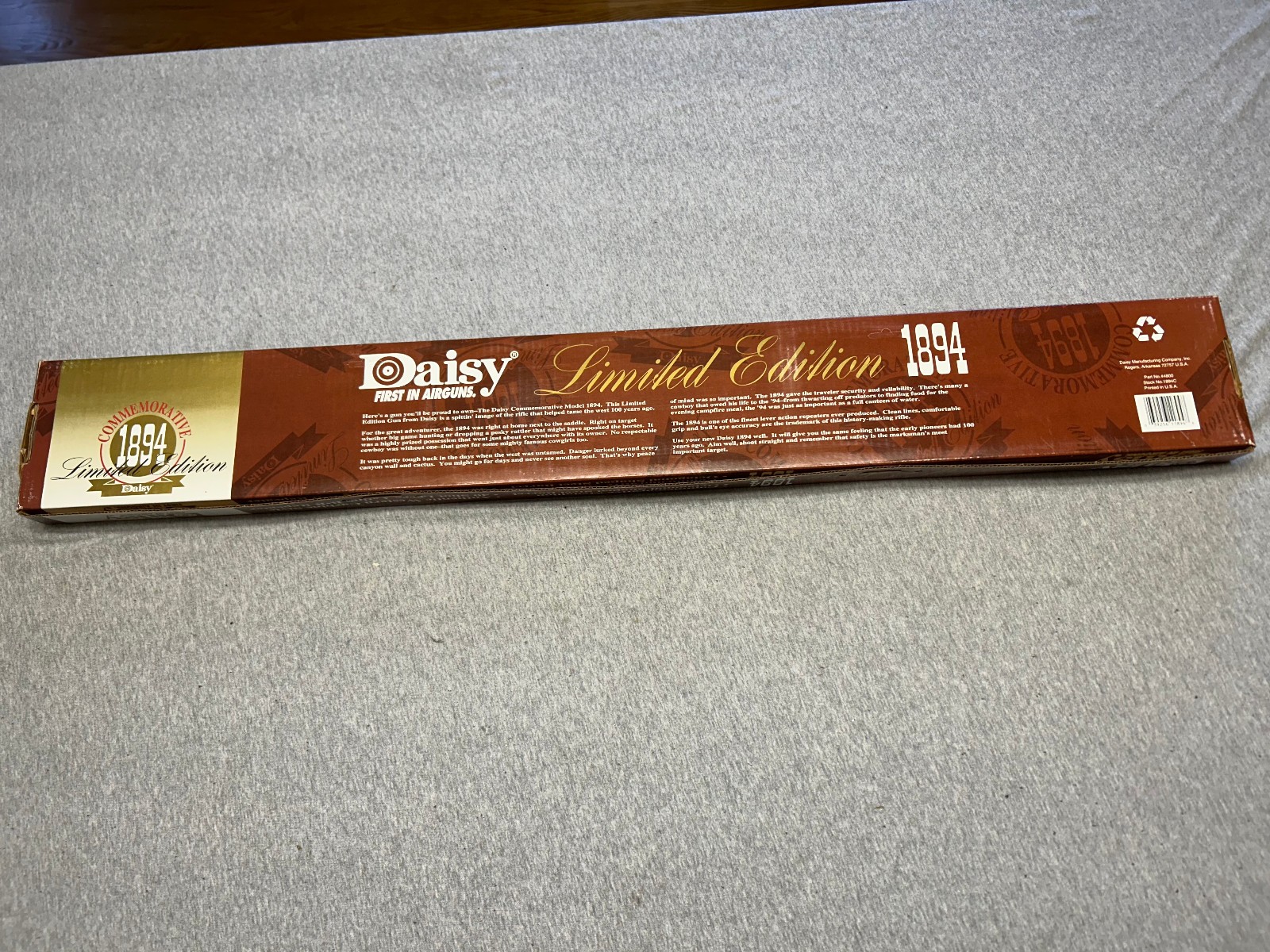 Unopened Vintage OCTAGANOL Barrel, Daisy Limited Edition LTD 1894 BB Gun Rifle