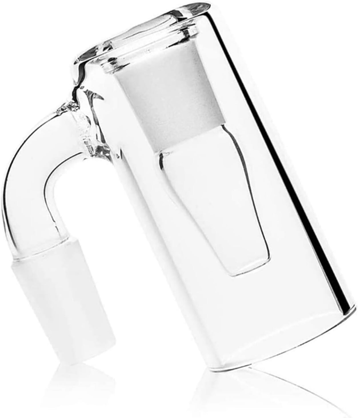 90° Glass Ash Catcher Glass Hookah Attachment for Water Pipe Smoking , Set of 4.