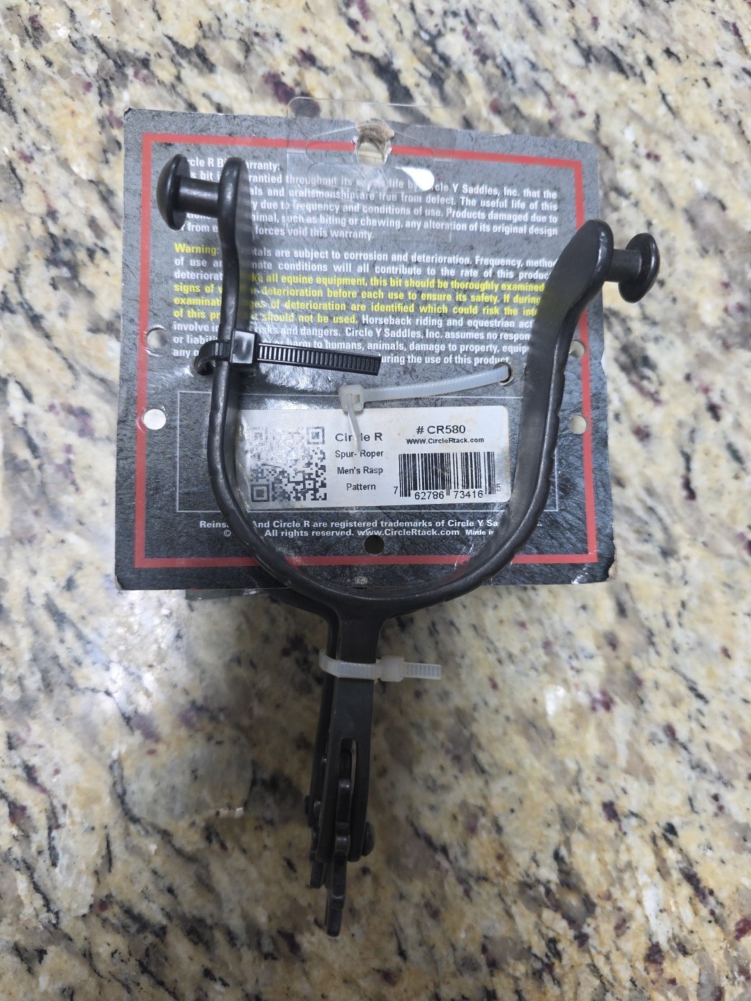 CIRCLE R REINSMAN SPURS CR580 NEW MEN'S RASP PATTERN