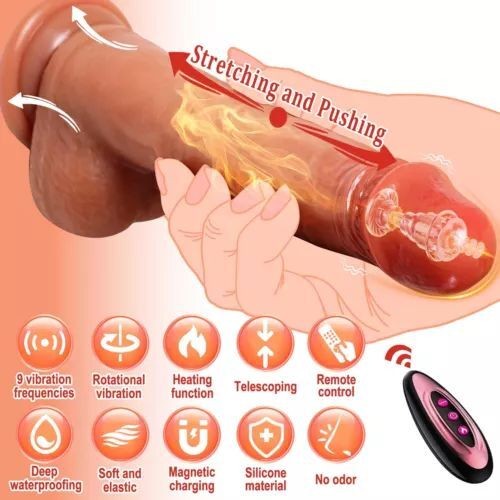 Remote Realistic Dildo Thrusting Vibrator G-spot Suction Cup Sex Toys for Women