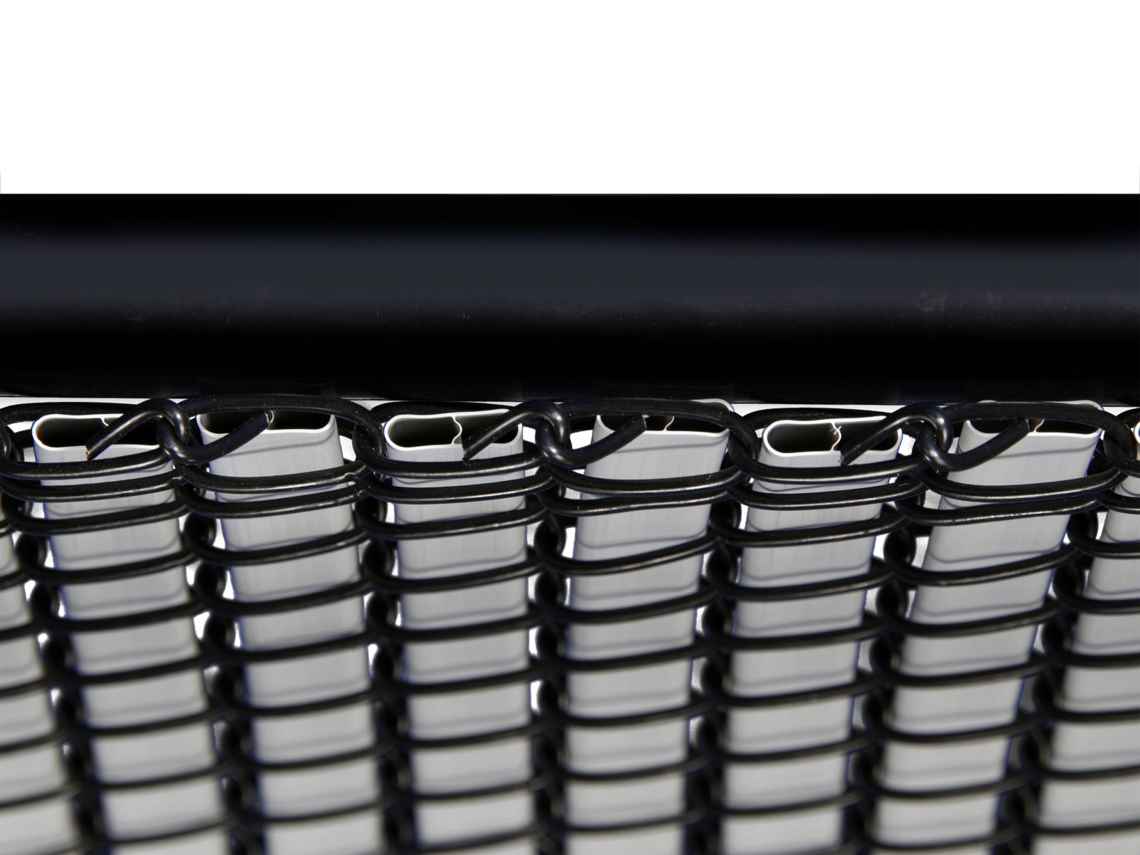 Chain Link Gray Double Wall Tube™ Privacy Slat For 6ft High Fence Bottom Lock