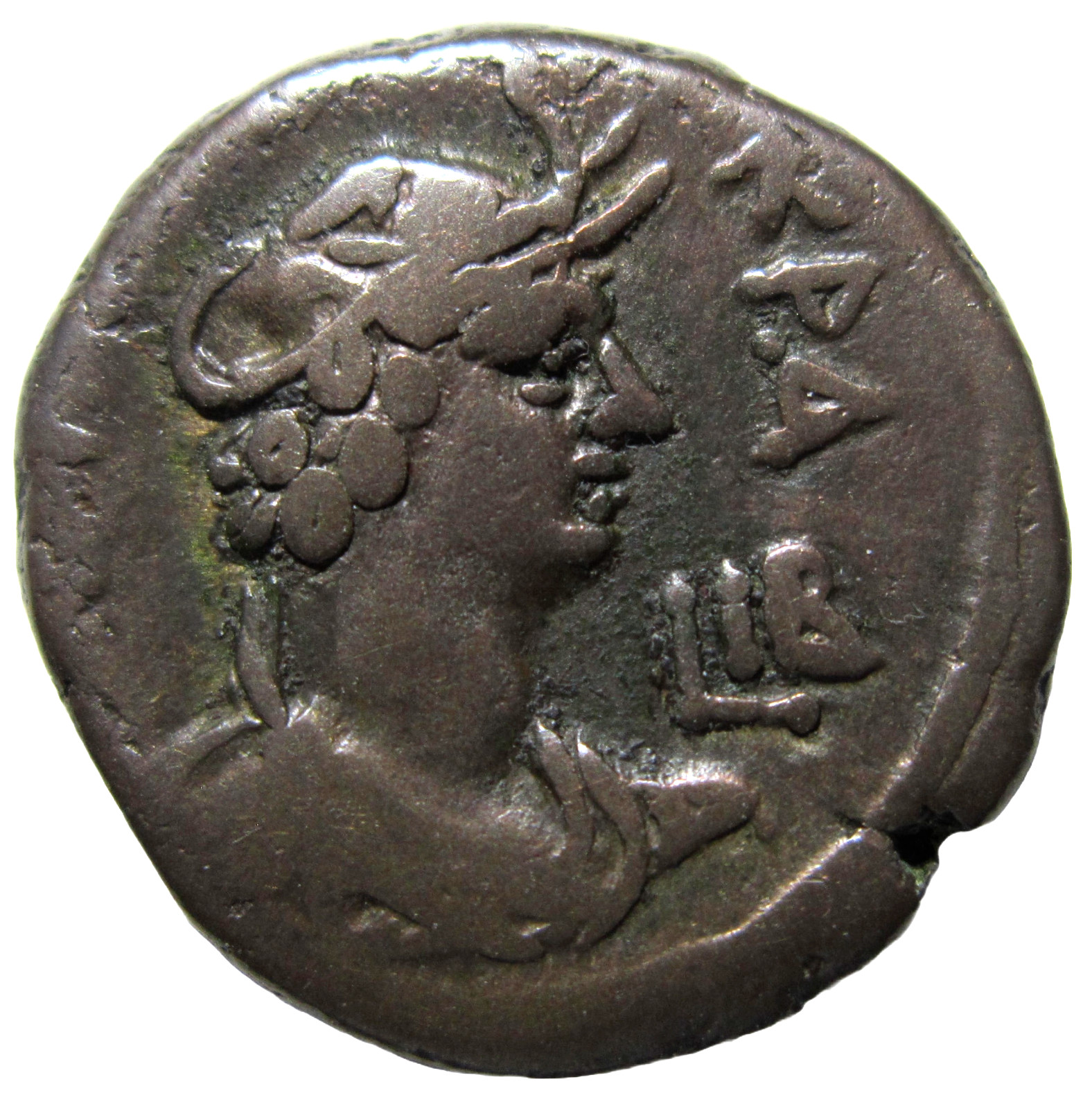 EGYPT, ALEXANDRIA, BILLON TETRADRACHM, NERO , 54-68 AD. ALEXANDRIA REVERSE.
