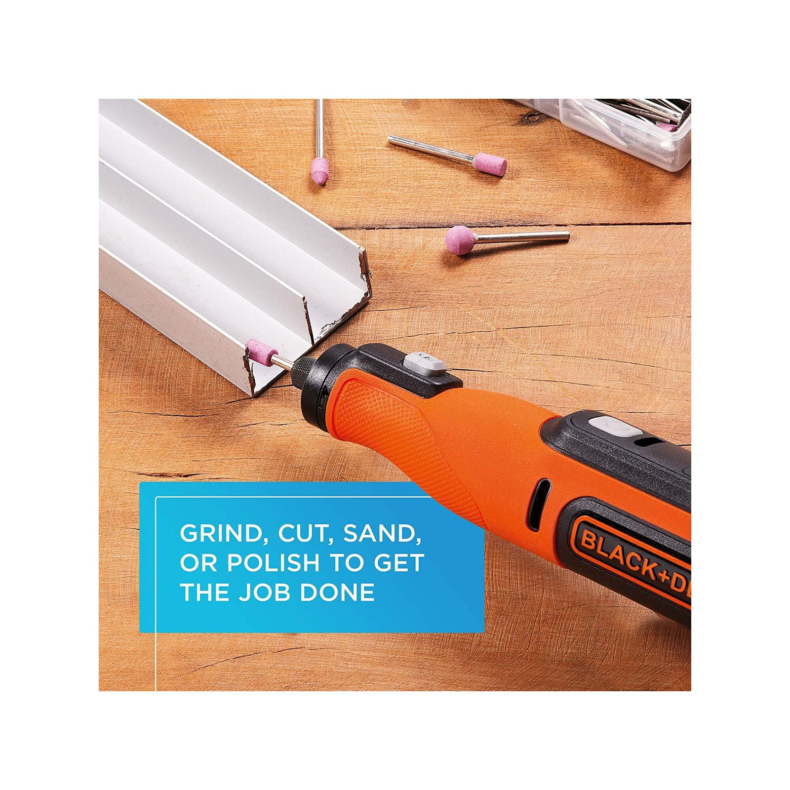 BLACK+DECKER 8V MAX* Cordless Rotary Tool With 35-Piece Access. Set- BCRT8K35APB