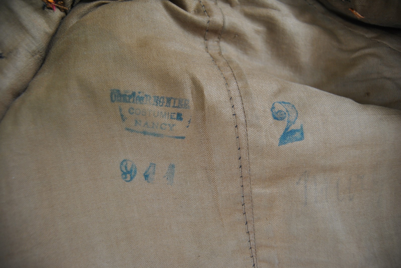 Late 1800s Old French Parisian Theatre Napoleonic Uniform Tunic and Bonnet