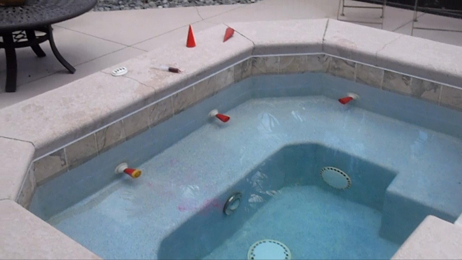 Swimming Pool Leak Detection: 6 dye testing cones- quick plug pool pipe testers