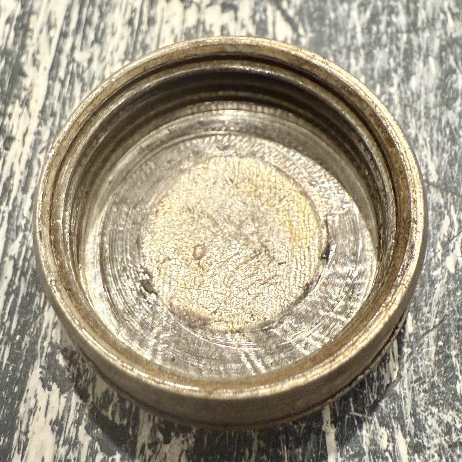 Antique James Dixon & Sons England Sheffield Flask 12oz Hammered