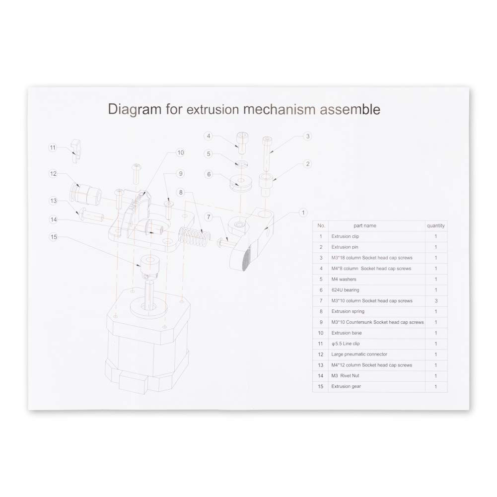 Upgraded Ender 3 V2 Ender 3 CR-10 All Metal Extruder Aluminum MK8 Bowden Extrude