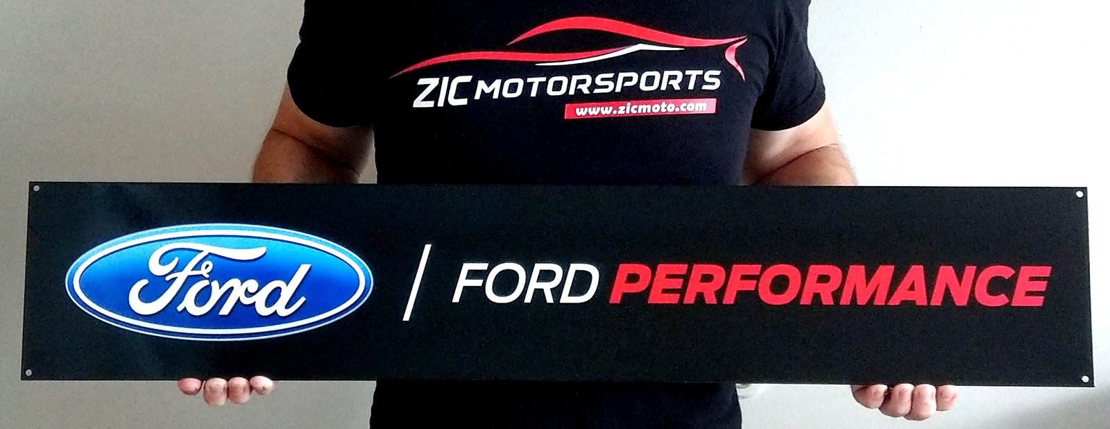 Ford Performance Vintage Logo Badge Garage Metal Sign Wall Art 35" X 6.5"