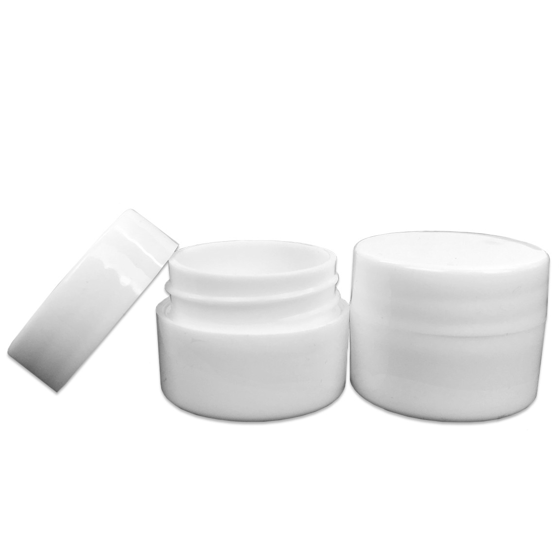 7g/7ml White Cosmetic Empty Jar Pots for Makeup Cream Balm