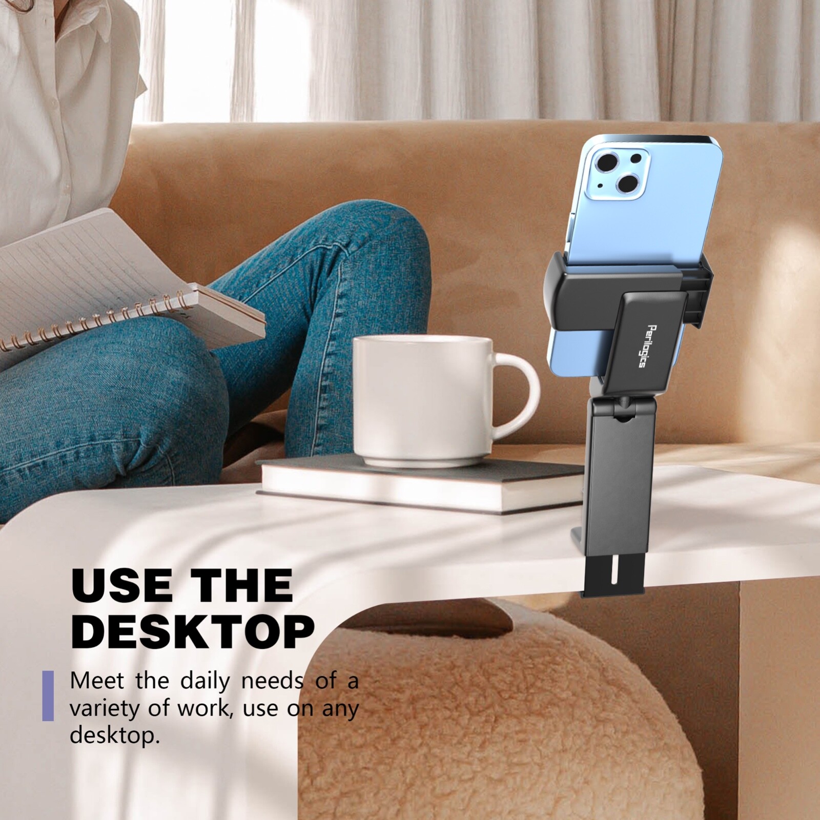 Universal Travel Phone Holder For Airplane, Luggage Handle, Desktop, Selfie.