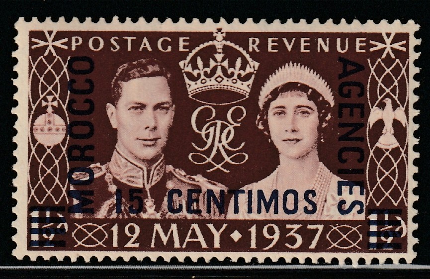 G.B. - Off.in Morocco(Sp. Curr.)    1937    Sc # 82    Coronation   MLH    OG