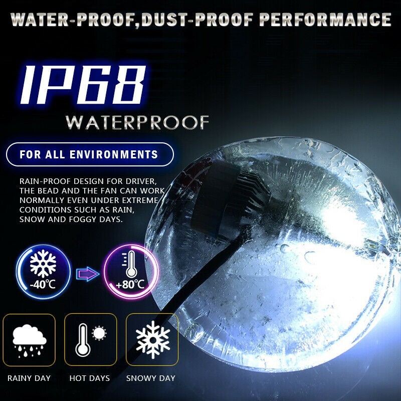 🌟Ultra Hi/Lo LED LIGHT BULBS For SKI-DOO Gen4 pn 415130081 12v 55/60w ⬆️Visibil