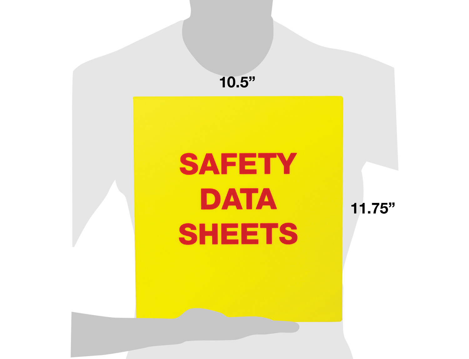 SDS Safety Data Sheet Binder, 1.5" Capacity, Polypropylene Rings, Fully Enclosed