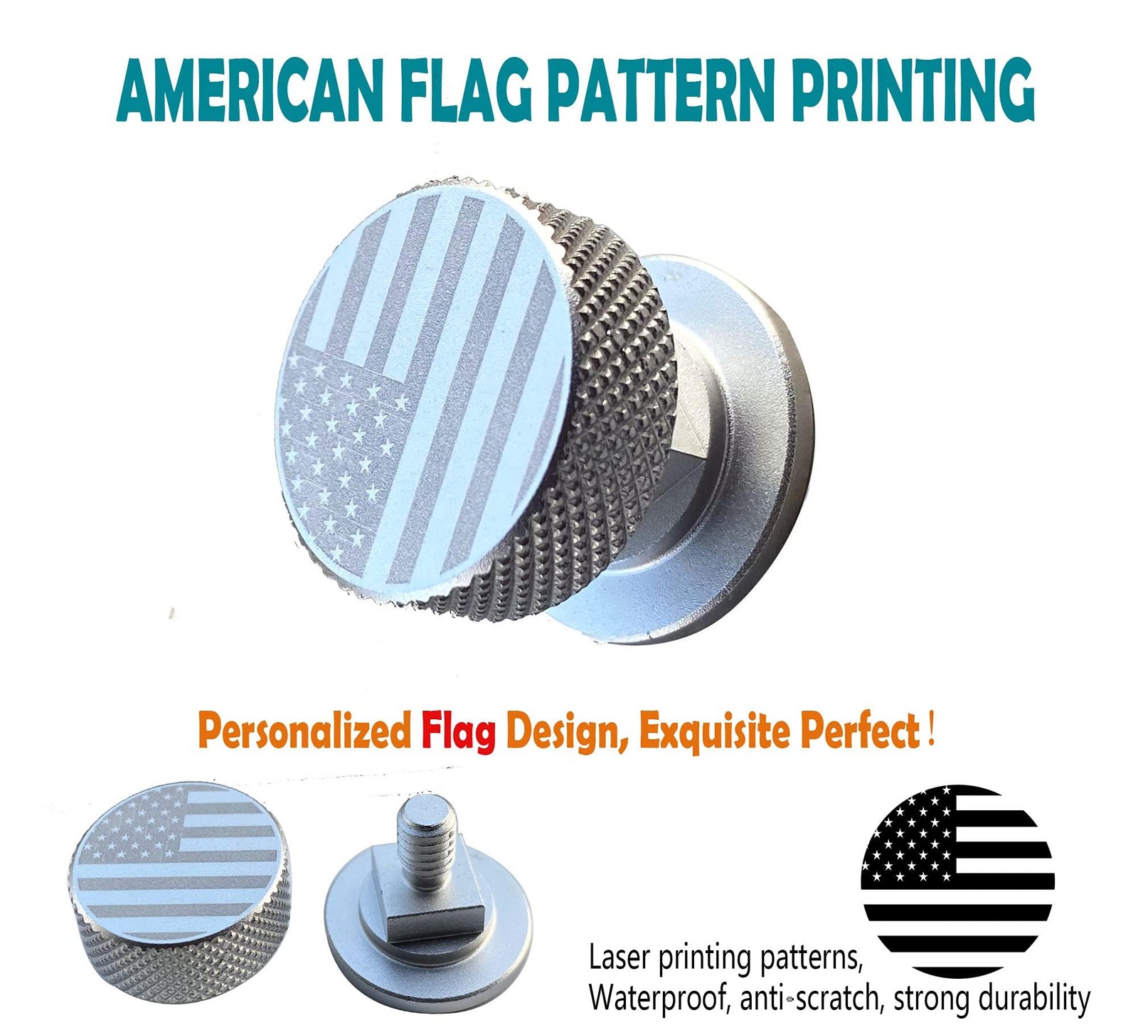 KAYBOO Welding Hood Pipeliner Helmet Fasteners-1Pair Silver M6,