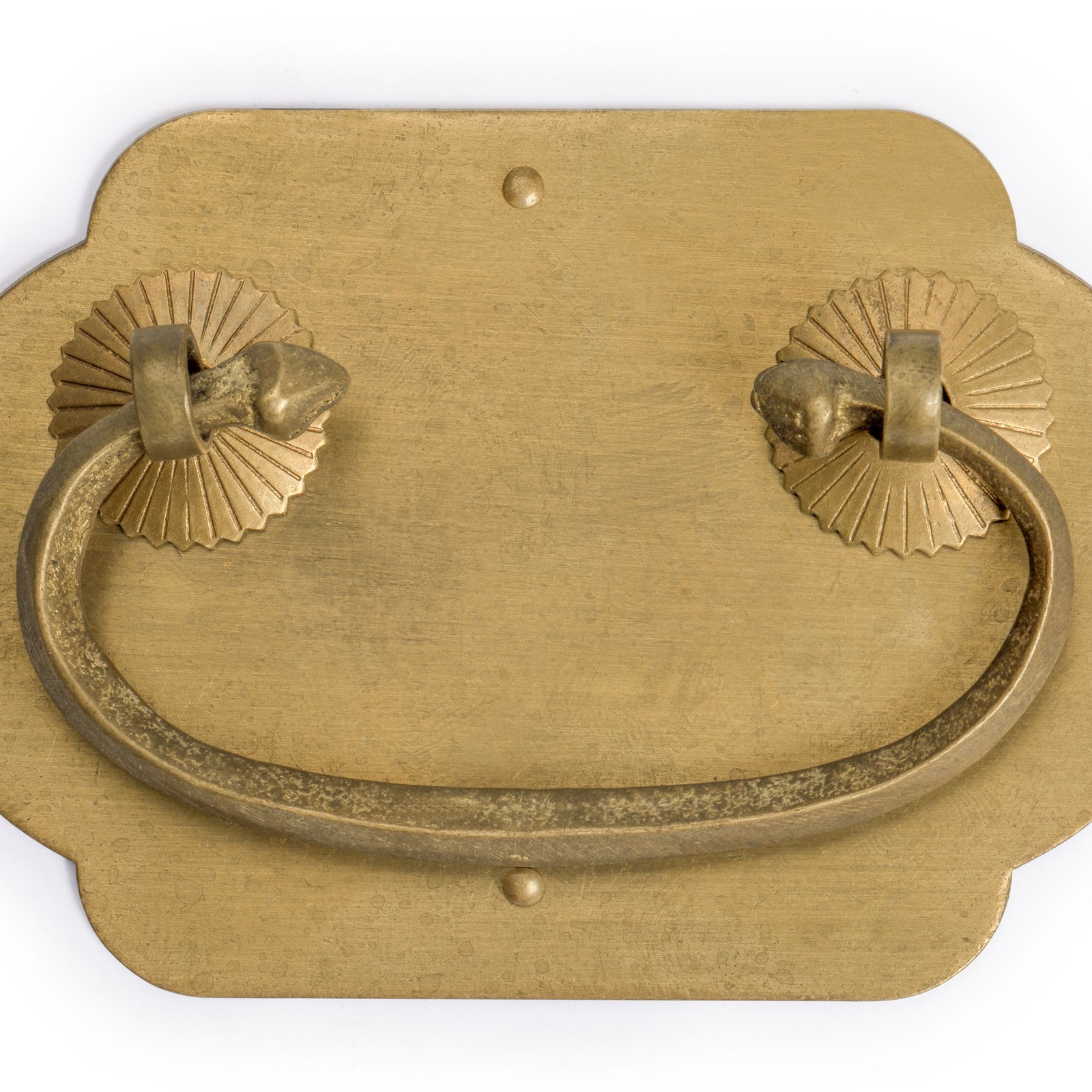 �Prosperity� Brass Drawer Pulls 4 x 2.7� - Set of 2