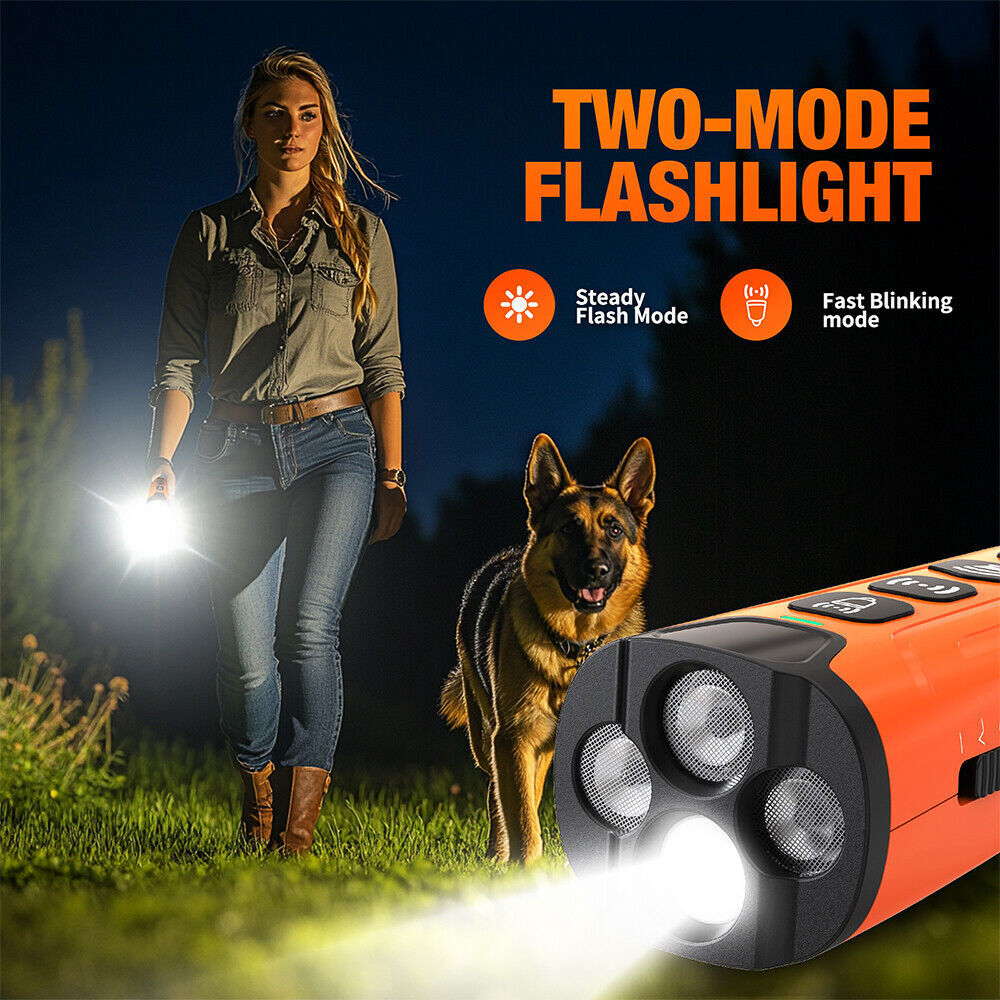 Ultrasonic Dog Bark Deterrent Devices Anti Barking Control Training Rechargeable