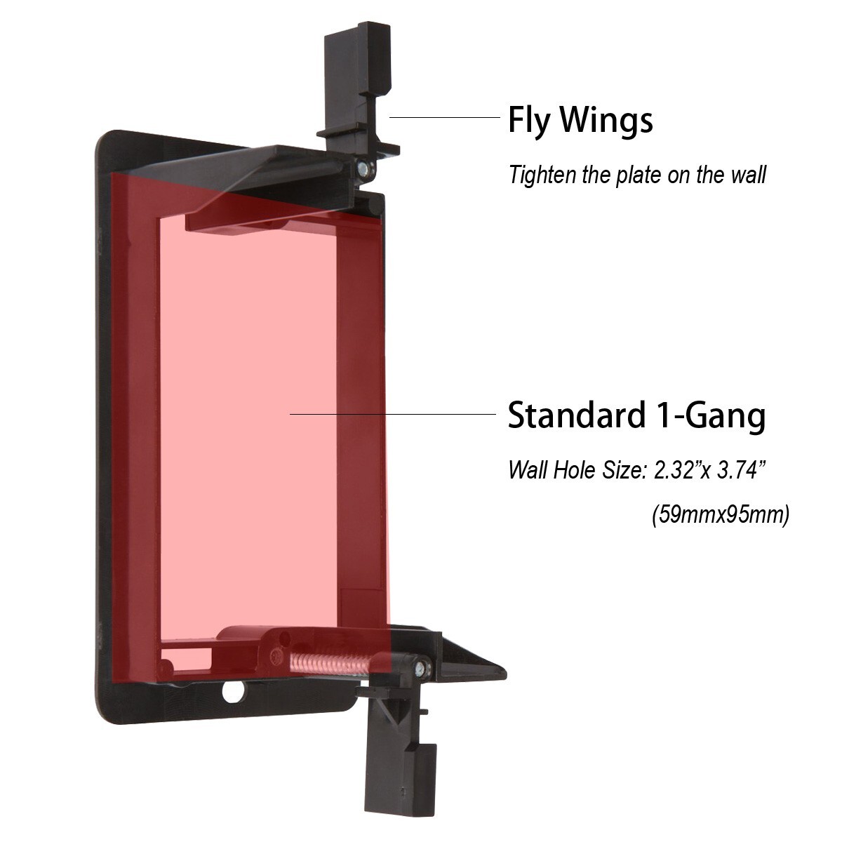 Brush Wall Plate with Mounting Bracket 6-Pack Cable Pass Through Insert Hider