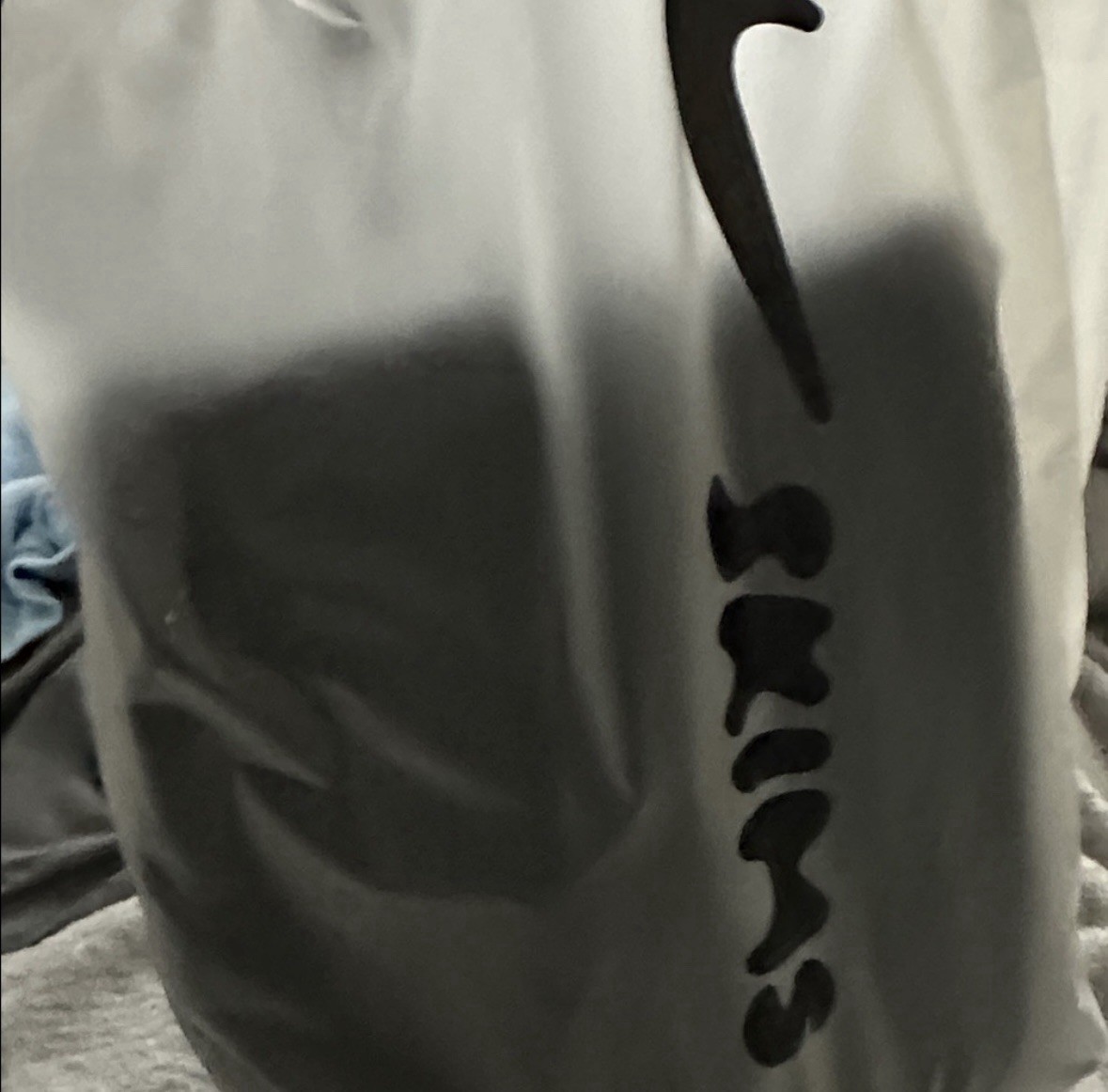 Nike x SKIMS Black Cropped Zip Activewear Top Long Sleeve Slim Mock Neck/XS