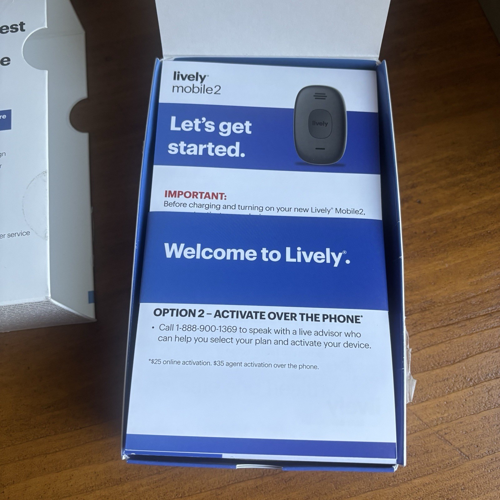 Lively Mobile 2 All-in-One Medical Alert Device Brand New Open Box