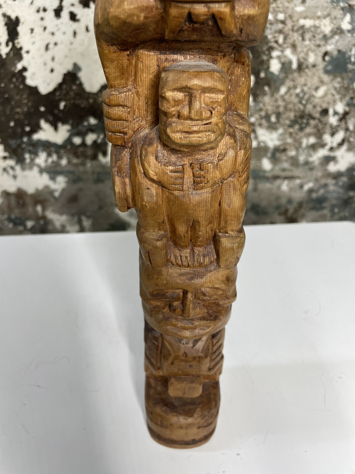 FINE OLD NORTHWEST COAST TOTEM C Early 1900’s Great Patina