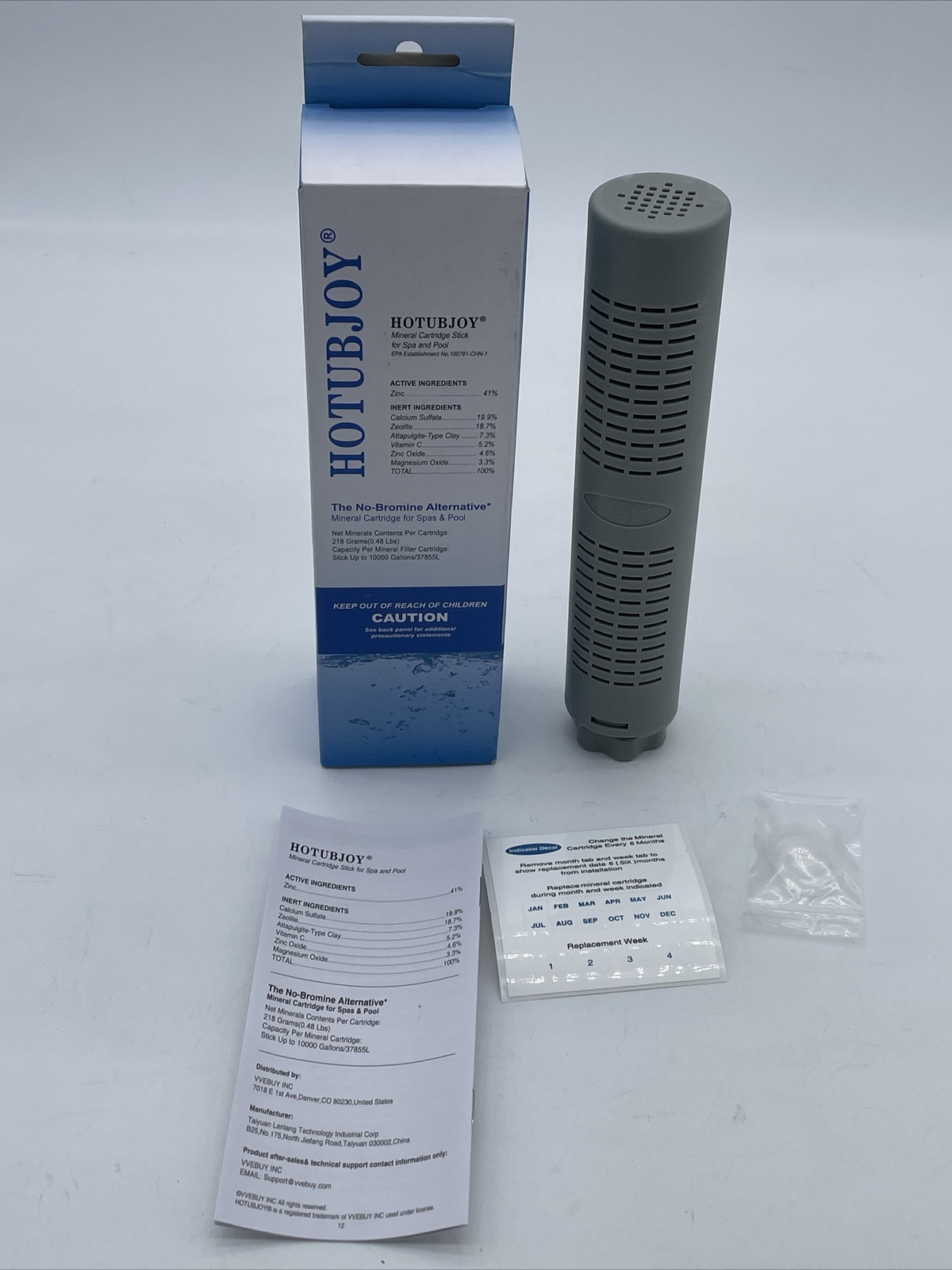 1 Pack HOTUBJOY Hot Tub Filter Spa Mineral Cartridge Stick