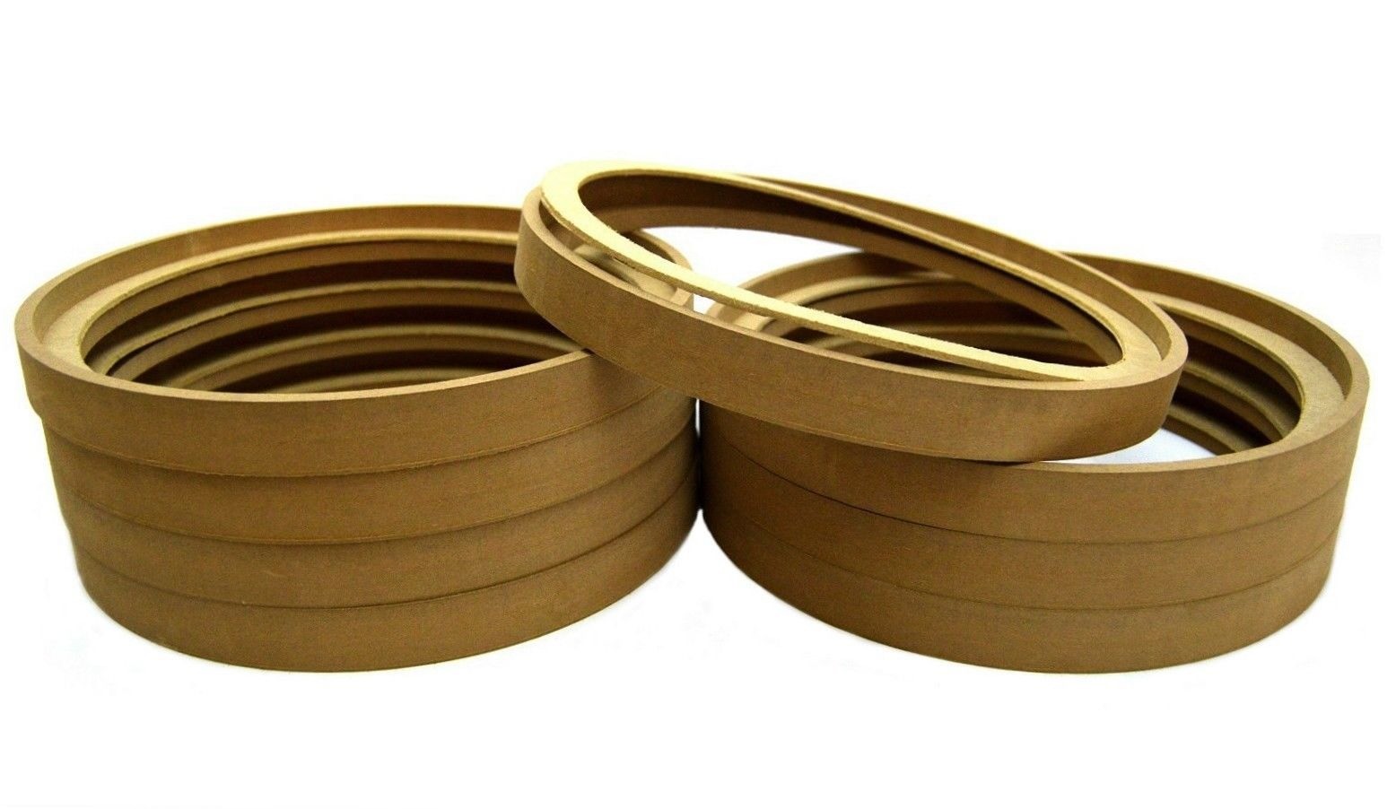 4 Pair 10" MDF Speaker Spacer Ring Recessed w/ Bezel Mount RING-10BZ (8 pcs)