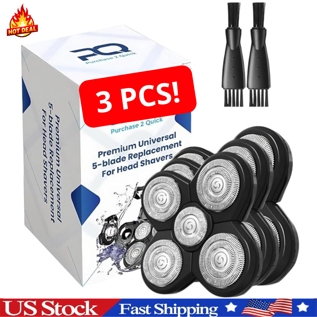 3 PACK Replacement Blades for Freebird Flex Series Head Shaver For Bald Men Set