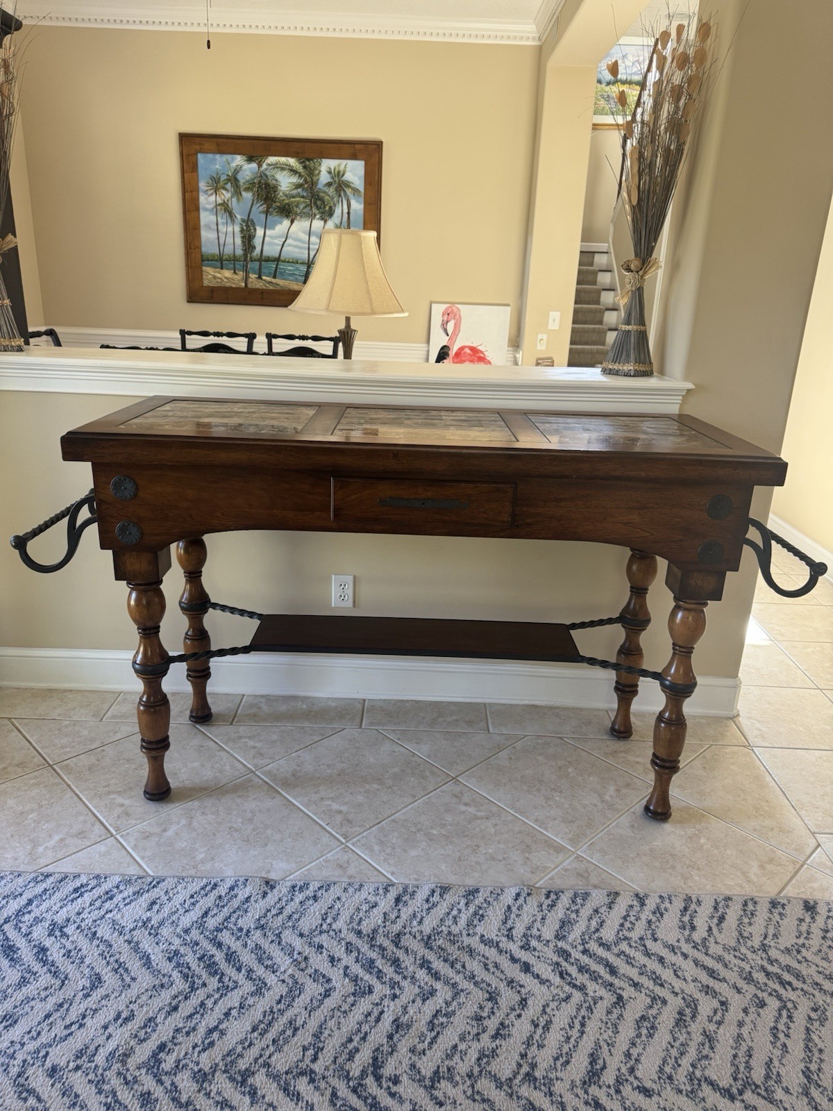 Console Table Coffee Table Narrow Couch Side Entryway Storage, or Kitchen Island