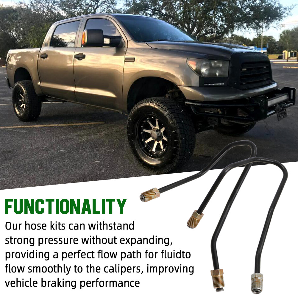 Front Brake Caliper Line Set Upper Lower Left Right 4PCS For Toyota Tundra 07-14