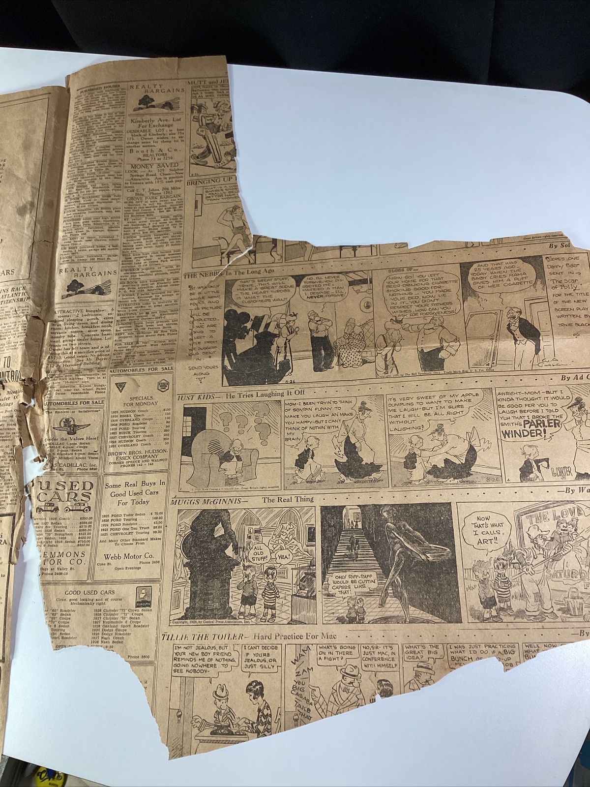 Ashville NC Newspaper Aug 26, 1929 Opera Zeppelin Israel Uncle Remus Great Ads!