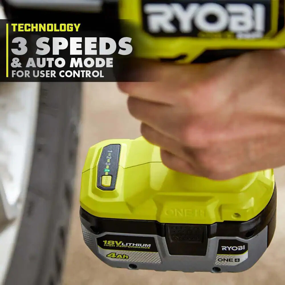 NEW RYOBI PBLIW01B ONE+ HP 18V Brushless 4-Mode 1/2" High Torque Impact Wrench